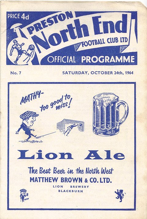 <b>Saturday, October 24, 1964</b><br />vs. Preston North End (Away)